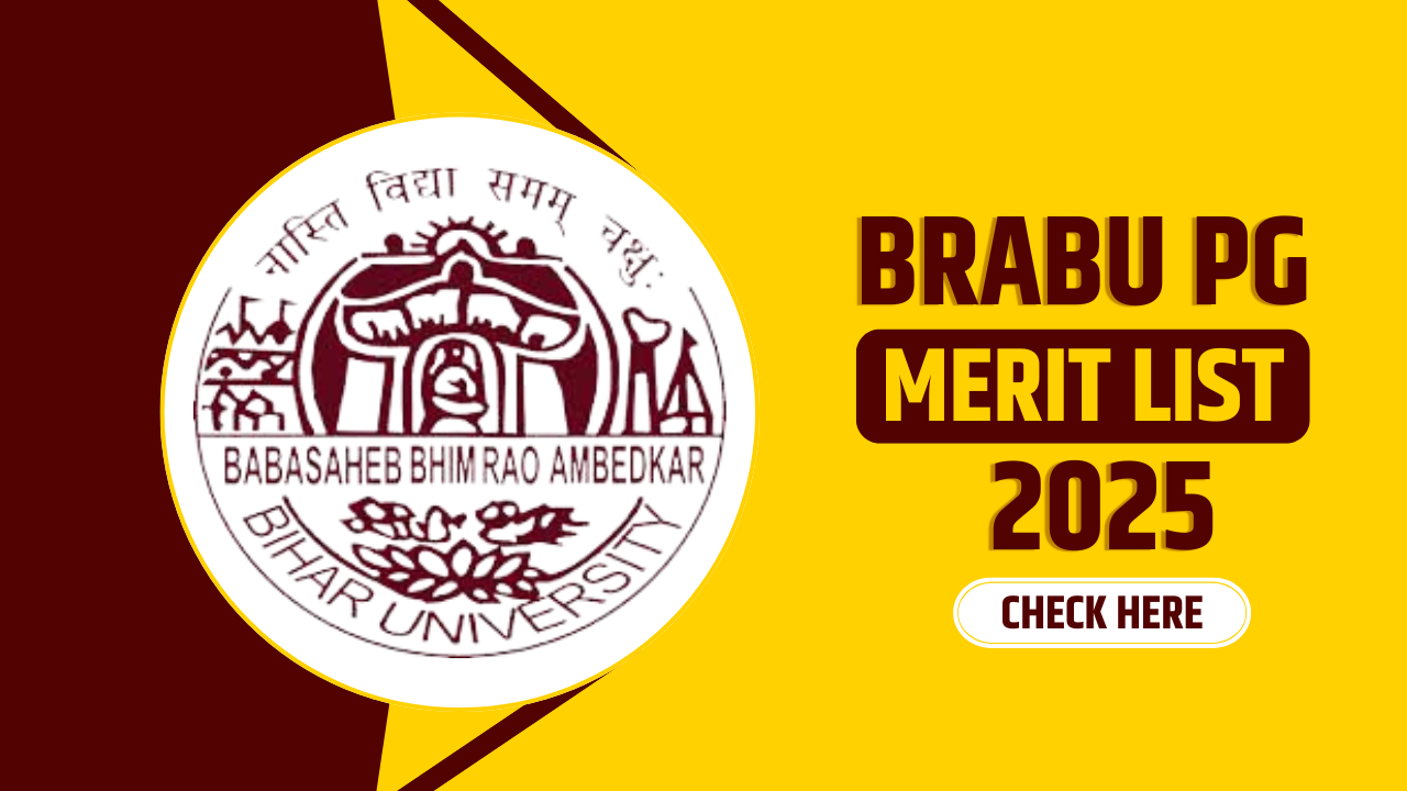 BRABU PG 1st Merit List 2024-26 जारी! जल्दी करें चेक, 90% से ऊपर कटऑफ - अभी देखें! 1 BRABU PG 1st Merit List 2024-26