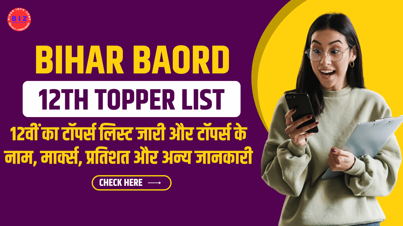 Bihar Board 12th Result 2025 Topper List