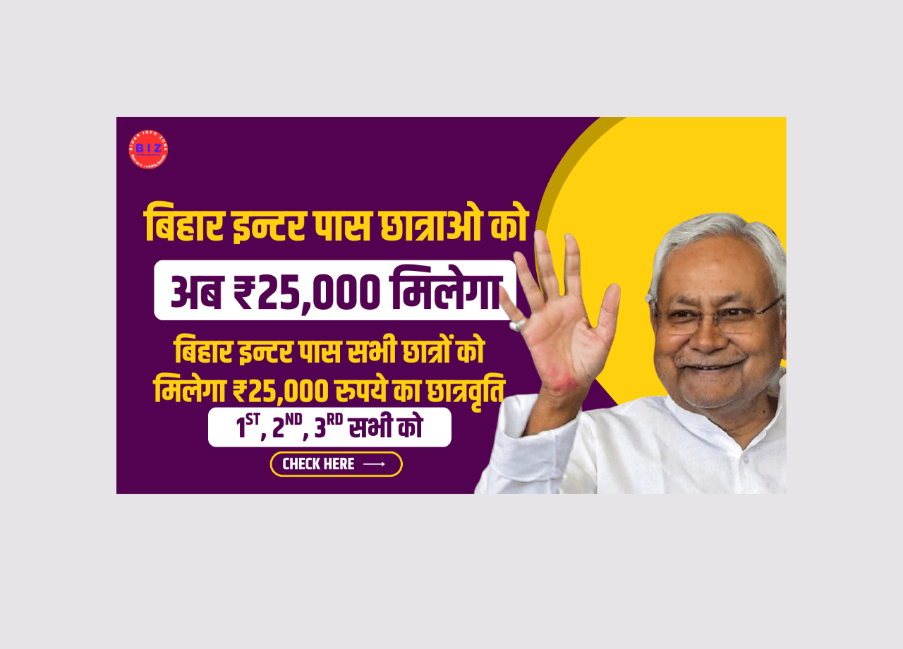 Bihar Inter Scholarship 2025 Online Apply
